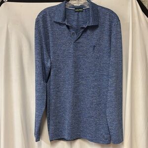 Golfino Men's Heathered Blue Polo Shirt
